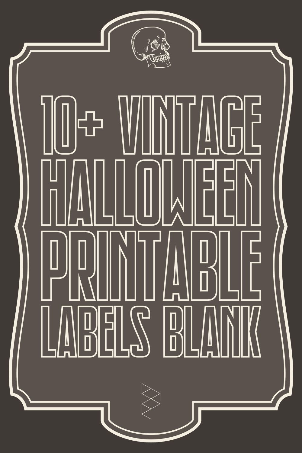 Vintage Halloween Printable Labels Blank