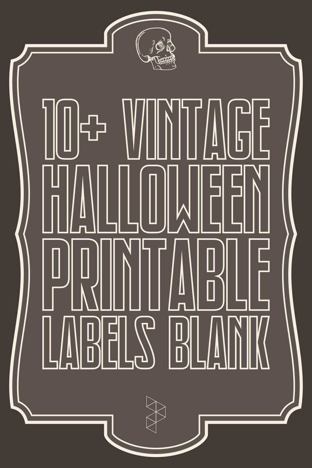 Vintage Halloween Labels Blank