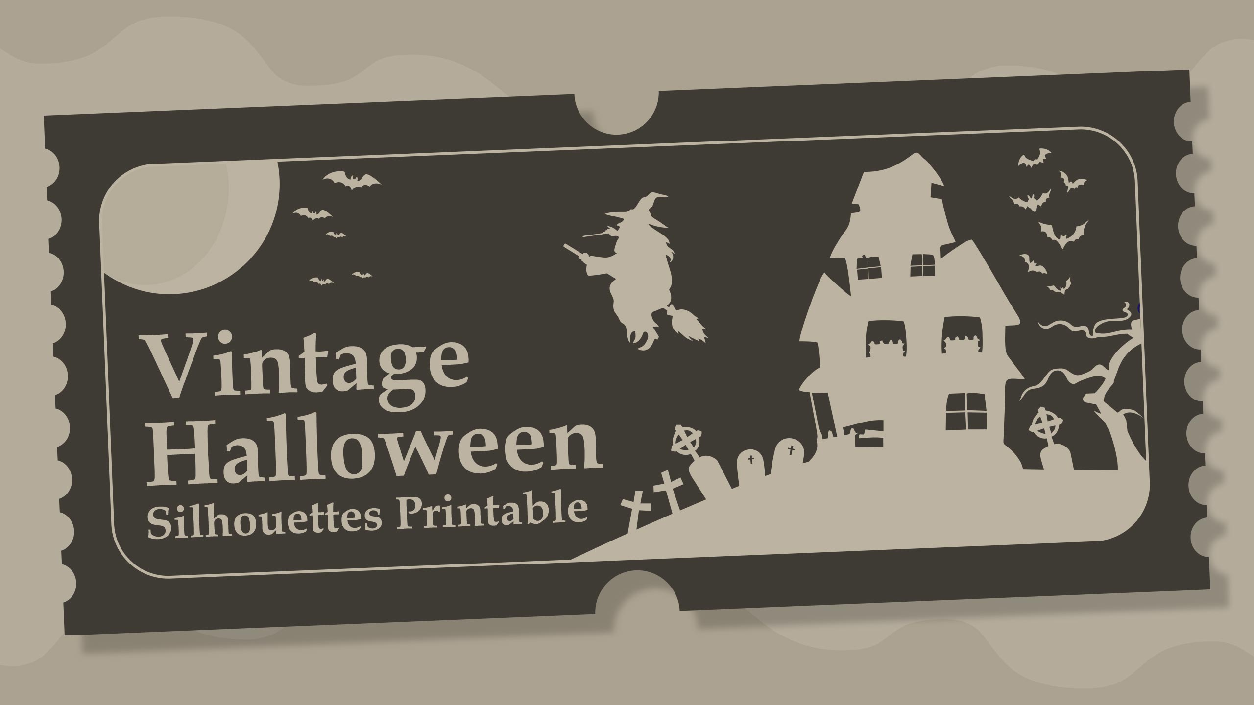 Vintage Halloween Silhouettes