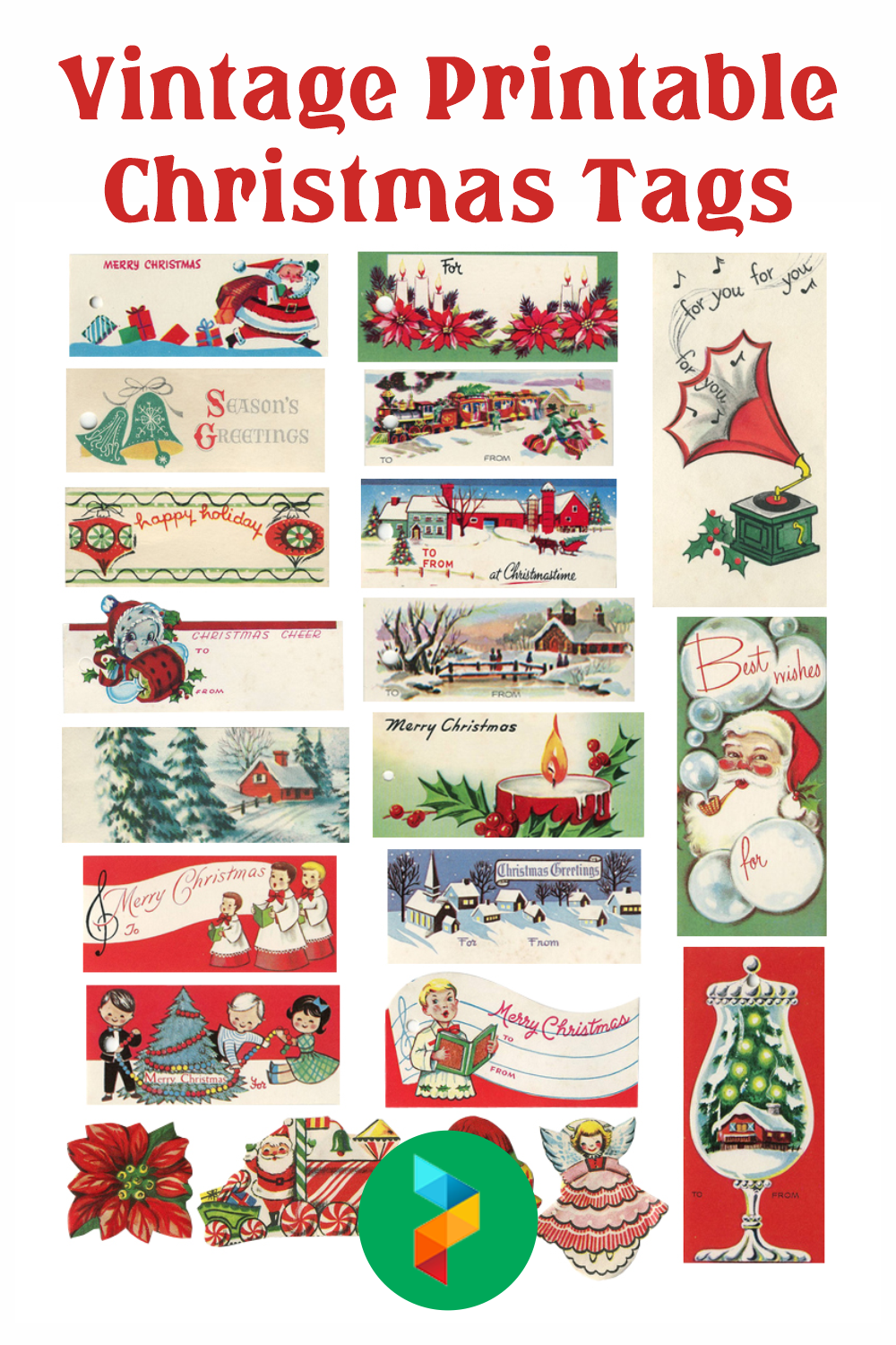 Vintage Printable Christmas Tags