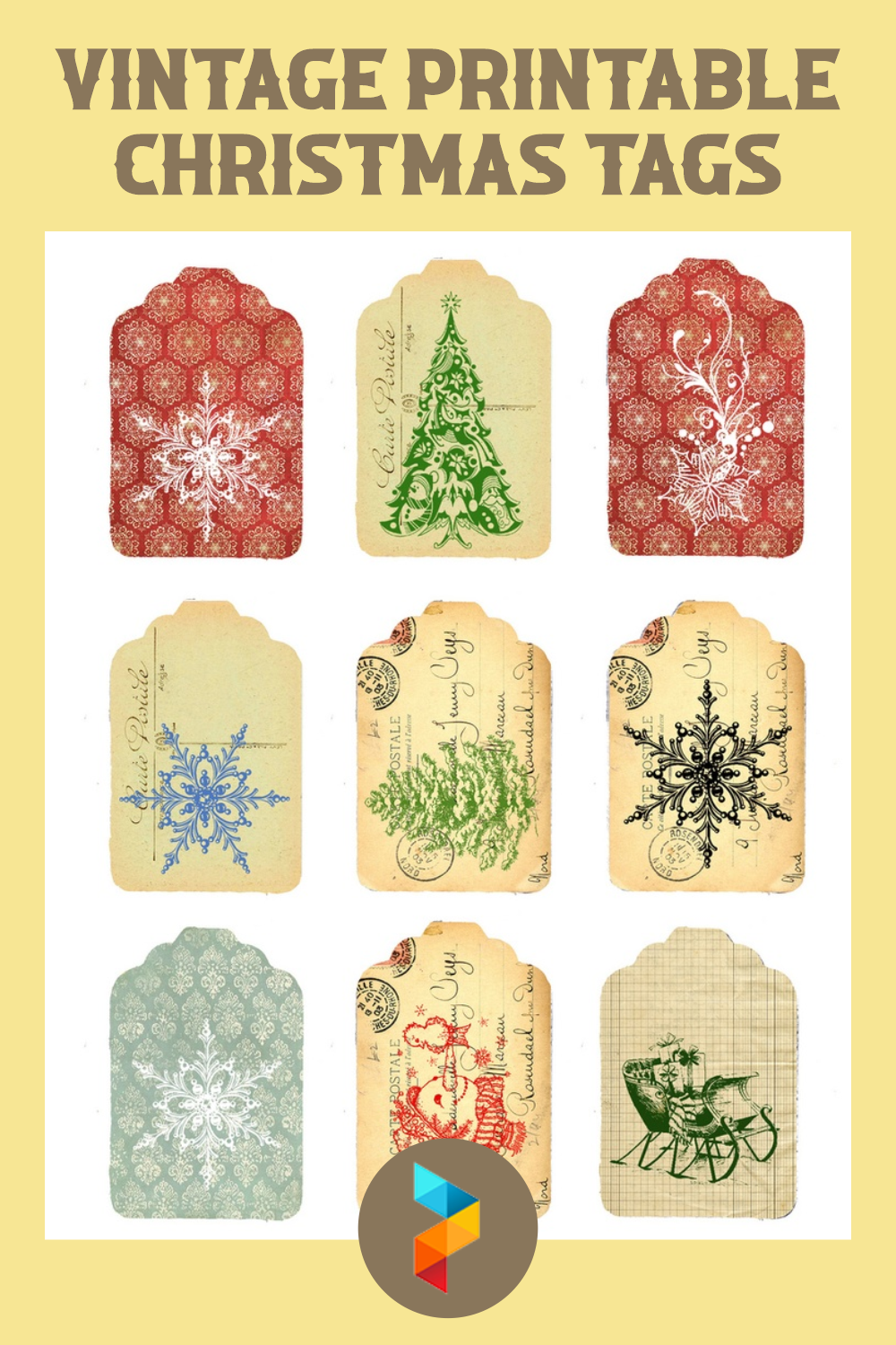 Vintage Printable Christmas Tags