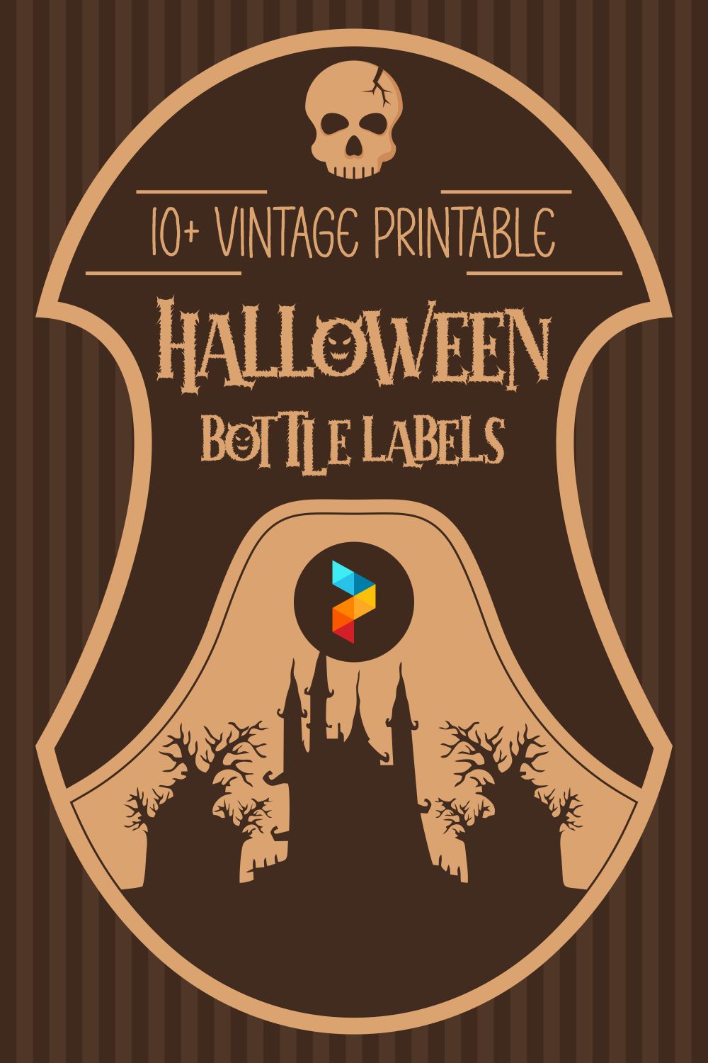 Vintage Printable Halloween Bottle Labels