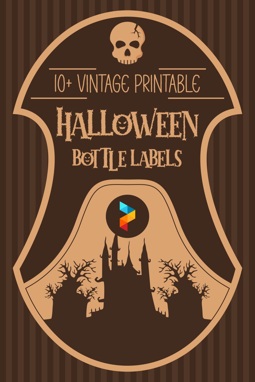 Vintage Halloween Bottle Labels