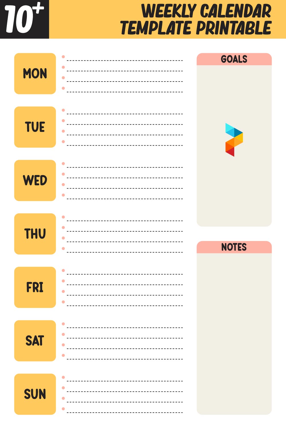 Weekly Calendar Template