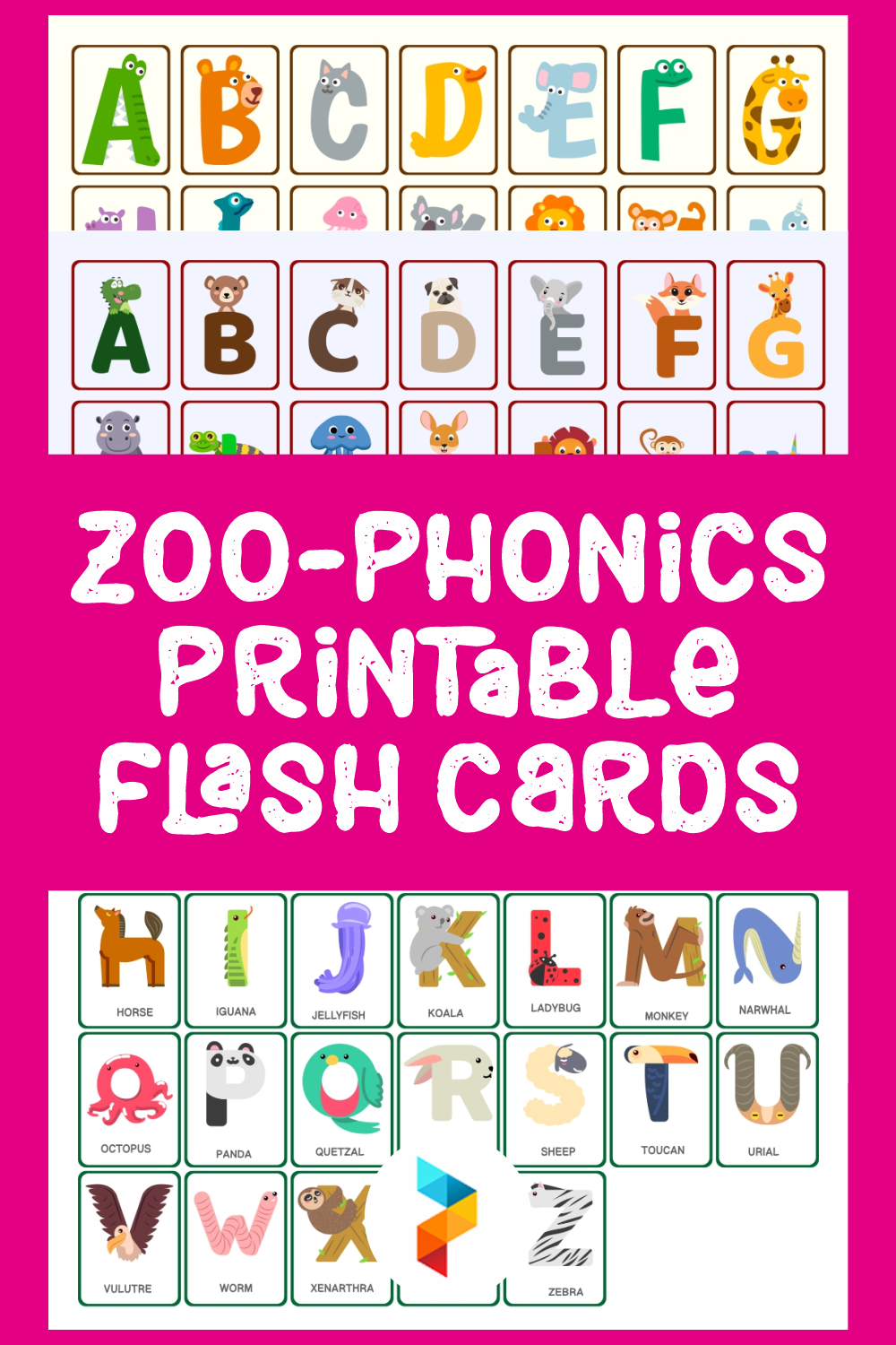 7 Best Zoo Phonics Printable Flash Cards Printableecom Zoophonics 